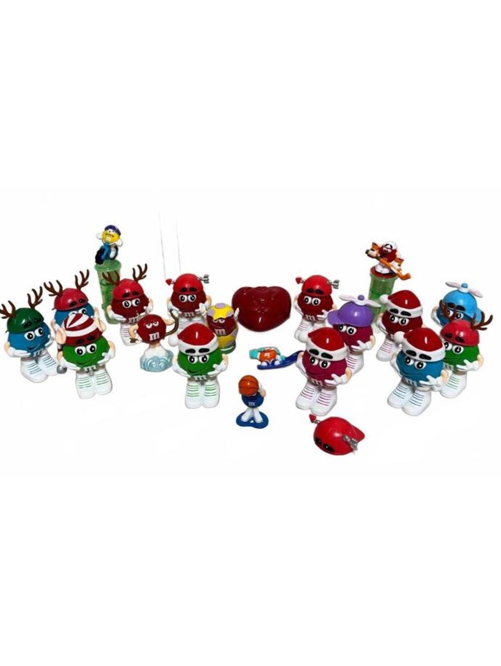 M&M's Minis Holiday Candy Dispensers & Character Figurines Mixed Lot